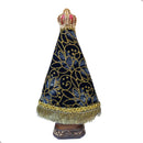 Imagem Nossa Senhora Aparecida 17cm Com Manto Linda! Marrom