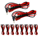 Kit 10 Cabo P/ Multímetro, Ponteira De Teste Ponta De Prova