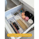 Kit 18 Organizador Multiuso Modular Gavetas Acrilico Cristal Cristal