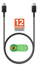 Plus do Brasil Cabo Carregador e Dados Turbo Tipo C Duplo Compativel Com Samsung Galaxy S25 Ultra S24 S23 Fe S22 S21 S20 Chromebook 4 Galaxy Book S Super Rápido 3a Blindado Fabricado no Brasil