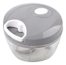 Mini Processador Triturador Alimentos Manual 3 Lâminas 500ml Cor Cinza Verm