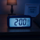 Relógio Despertador Digital Alto De Mesa Cabeceira Temperatura Calendário Com Sensor de Luminosidade MICGEEK