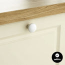 Kit 12 Puxadores Móveis Porta Gaveta Vitória Branco