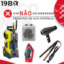 Extensão Elétrica 2 Metros Preto 3 Tomada Tripolar