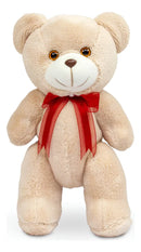 Ursinho De Pelúcia 29cm Antialérgico Articulado C Vermelho