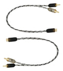 Rca Taramps 5m Blindado + Cabos Y Injetados Ouro Blindado