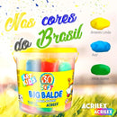 Big Balde Massinha Acrilex C/ 30 Massas Soft Sortidas 1,5kg