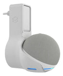 Suporte De Tomada Compativel Com Amazon Echo Dot 4 E 5 Alexa Cor Branco