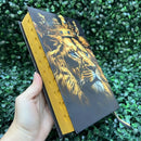 Bíblia Sagrada Leão Ele Reina Capa Dura Com Harpa E Índice Letra Média Folha Ecológica Versão Arc Evangélica Jovem Flores Fé