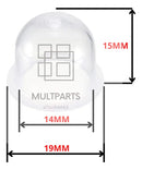 Kit 04 Injetor Bulbo Gasolina Roçadeiras Chinesas 43/52cc