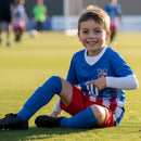 Meião Infantil + Caneleira Infantil Kit Top Envio Full Co Azul