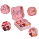 Kit 12 Mini Estojo Porta Joias Portátil Bolsa Zíper Atacado Cor Rosa