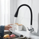 Torneira Gourmet Luxo Flexível Cozinha Parede Preta 2 Jatos Cor Preto Aletronix