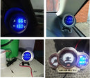 Marcador de temperatura automotivo + voltímetro + copo