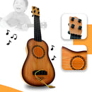 Mini Violão Infantil Brinquedo Corda Aço C/ Palheta Cor Amarelo