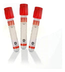 100 Tubos Vermelho 4ml Para Coleta De Sangue Vácuo Hemograma Descarpack