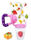 Chupeta Mordedora Frutas Alimentar Bebê Bico Silicone