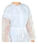 10 Avental Descartável Tnt Manga Longa Gramatura 20 Anvisa