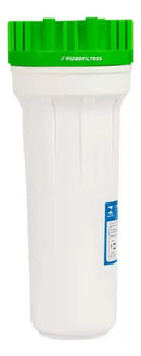 Filtro Caixa Dágua Ou Cavalete Poe Eco 9 3/4 Polipropileno Hidrofiltros Retenção de Sujeira Cor Branco e Verde