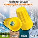 100un Conector Emenda Rápida Torção 0,8 Á 7,5mm - Amarelo