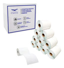 Kit 10 Rolos De Etiqueta 100x50 10x5 Couche Adesiva Zebra Cor Branco Desenho Impresso Sem Desenho