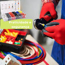 1200 Terminais Elétricos Tubular Ilhós Pre Isolado Para Fio Estojo 8 Modelos Diferentes Luatek Lwj-134