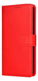 Capa Capinha Carteira Couro Compatível Com Galaxy  Vermelho