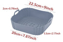 02 Formas De Silicone Quadrada E Redonda Assadeira Air Fryer