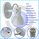 Arandela Luminaria De Parede Casa Ap Branco 110V 220V (Bivolt)