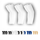 Kit 03 Par Manguito Proteção Solar Braço Ciclismo Mo 03 Branco