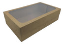 10 Caixas De Presente 27x16x7cm: Com Visor-retangular KRAFT