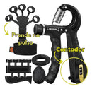 Kit Hand Grip  Fortalecedor De Punho, Mãos E Anteb Preto