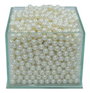 Perola Abs Inteira 8mm C furo 1000 Und 250g Cor Creme E-NVK