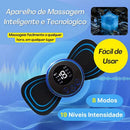 Kit 3 Massageador Portátil Recarregável Dor Coluna Pescoço Elétrico Relaxamento