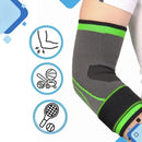 Kit 2 Cotoveleira Ajustável Ortopédica Epi Preto e Verde Único