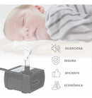 Bomba Submersa Aquário Bebedouro Pet Fontes Hidroponia 200lh A Colorida Bk300