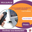 Apresentador Slides Laser Pointer Caneta Sem Fio Controle Passador Remoto Mouse Apontador Passar Excel Canva Powerpoint Apresentação Palestras + Pilha GotWire?