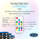 Fita Led Ws2811 Endereçável 5 Metros 300 Leds 12v Ip20 Vlx Luz Rgb Preta