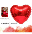 300 Pétalas + 12 Velas + 10 Balão Coração 45cm+ Balão Te Amo