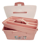 Maleta De Manicure Utensílio Costur Rosa Reforçada E Grande
