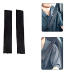 Par Protetor Cinto Segurança Adulto E Infantil Com Velcro Cor Preto