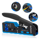 Alicate Crimpar Rj45 Ez Cabo Rede Vazado Rj11 Cat5 Cat6 Cat7