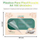 Plástico Para Plastificação A4 125 Micras 100 Folhas Mecolour Plastico Para Plastificar Documentos Fotos