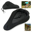Capa Gel Banco Pedal Pulse Selim Assento Bike Almofada Forro Ajustável Regulável Anatômica Ciclismo Bicicleta Spinning Bmx Cor Preto