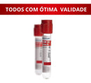 Tubo Coleta Sangue Ativador De Coágulo Vermelho 4ml 100 Und