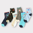 Kit 6 Pares De Meias Menino  Variadas 6 a 8 Anos