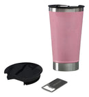 Copo Térmico De Cerveja Aço Inox 473ml Com Tampa