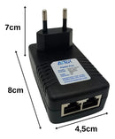 Fonte Poe Compacta 48v 1a Roteador Acess Point Rj45 Bivolt Voltagem De Entrada 110v/220v