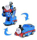 Trem Trenzinho Thomas TK - 1177 Vira Robô Musical Com Luz E Som Cor Azul Toy King