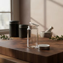 Porta Tempero Giratório Inox 12 Potes Vidro Dosador Cozinha